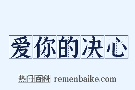 爱你的决心是什么意思的图片